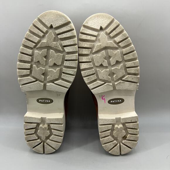 Patina‎ by Portland Zoe Chunky Loafers Women's Size 6 Brown Suede Penny Platform - Picture 7 of 10